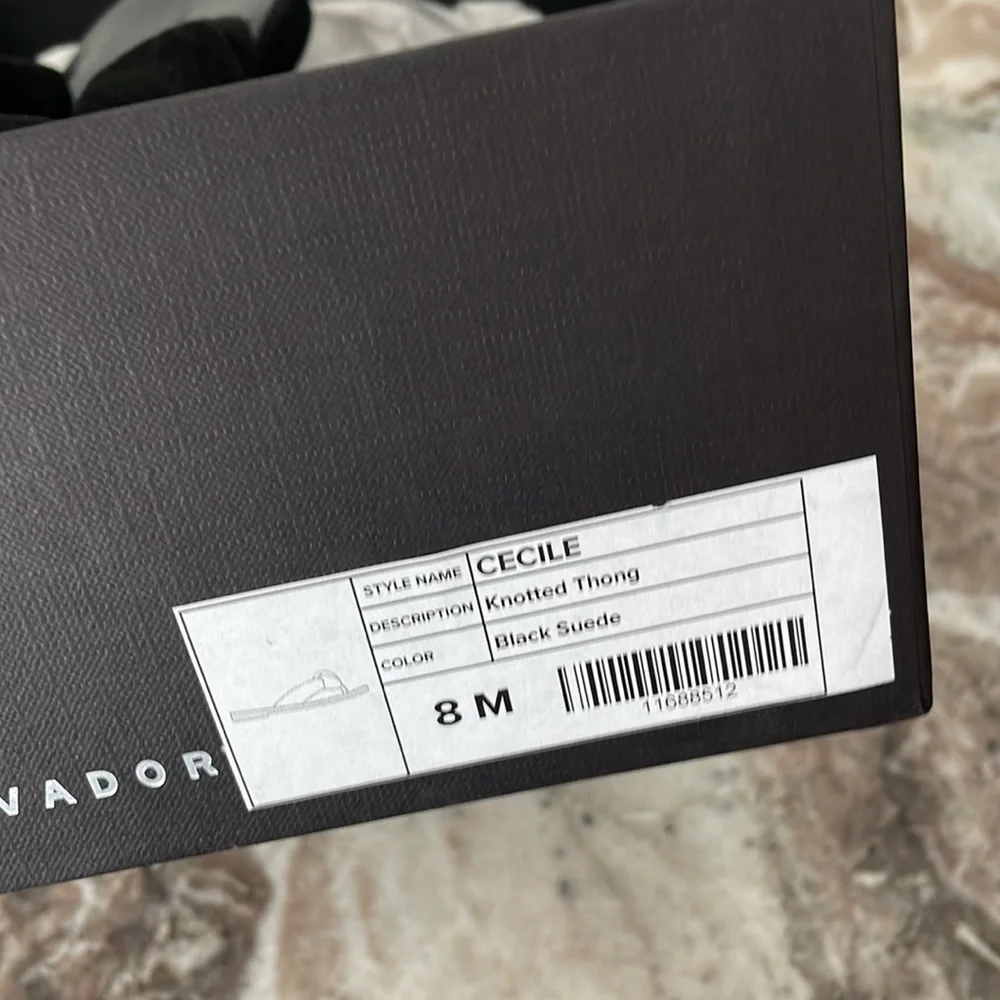 Freda Salvador Cecil Thong Black Size 8 Women’s - Picture 4 of 4